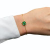 Green Clover Bracelet CZ