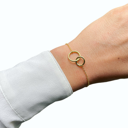 Plain Double Eternity Circle Bracelet
