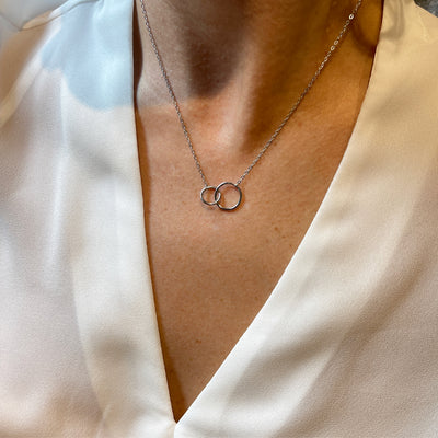 Double Eternity Circle Necklaces