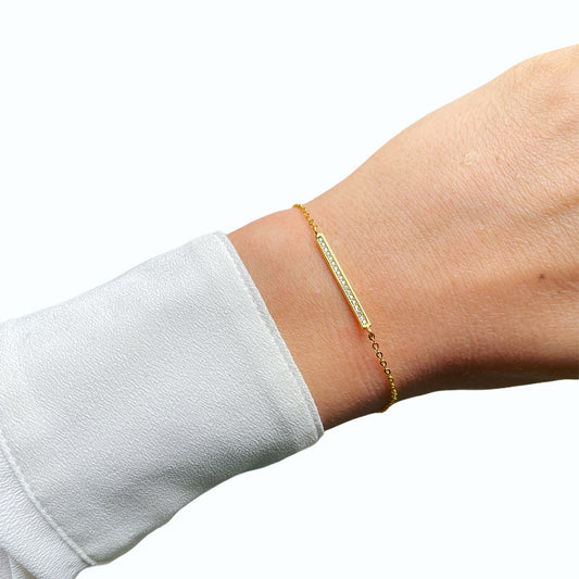 Bar Bracelet Cz