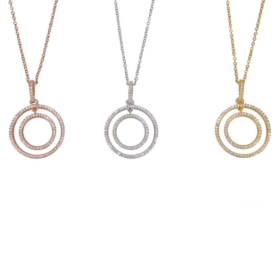 Double Circle Necklaces