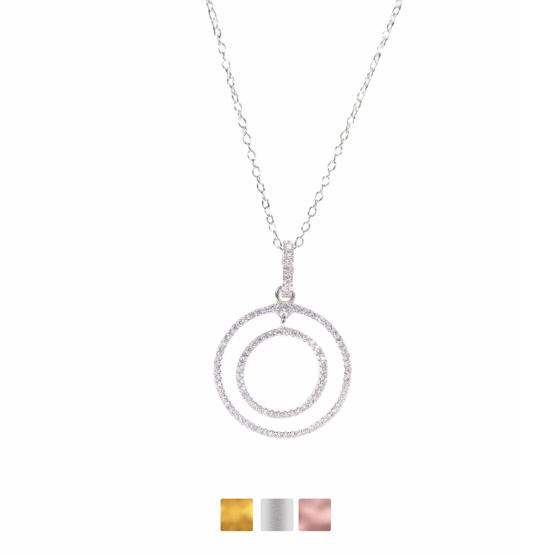 Double Circle Necklaces