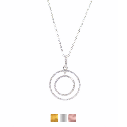 Double Circle Necklaces