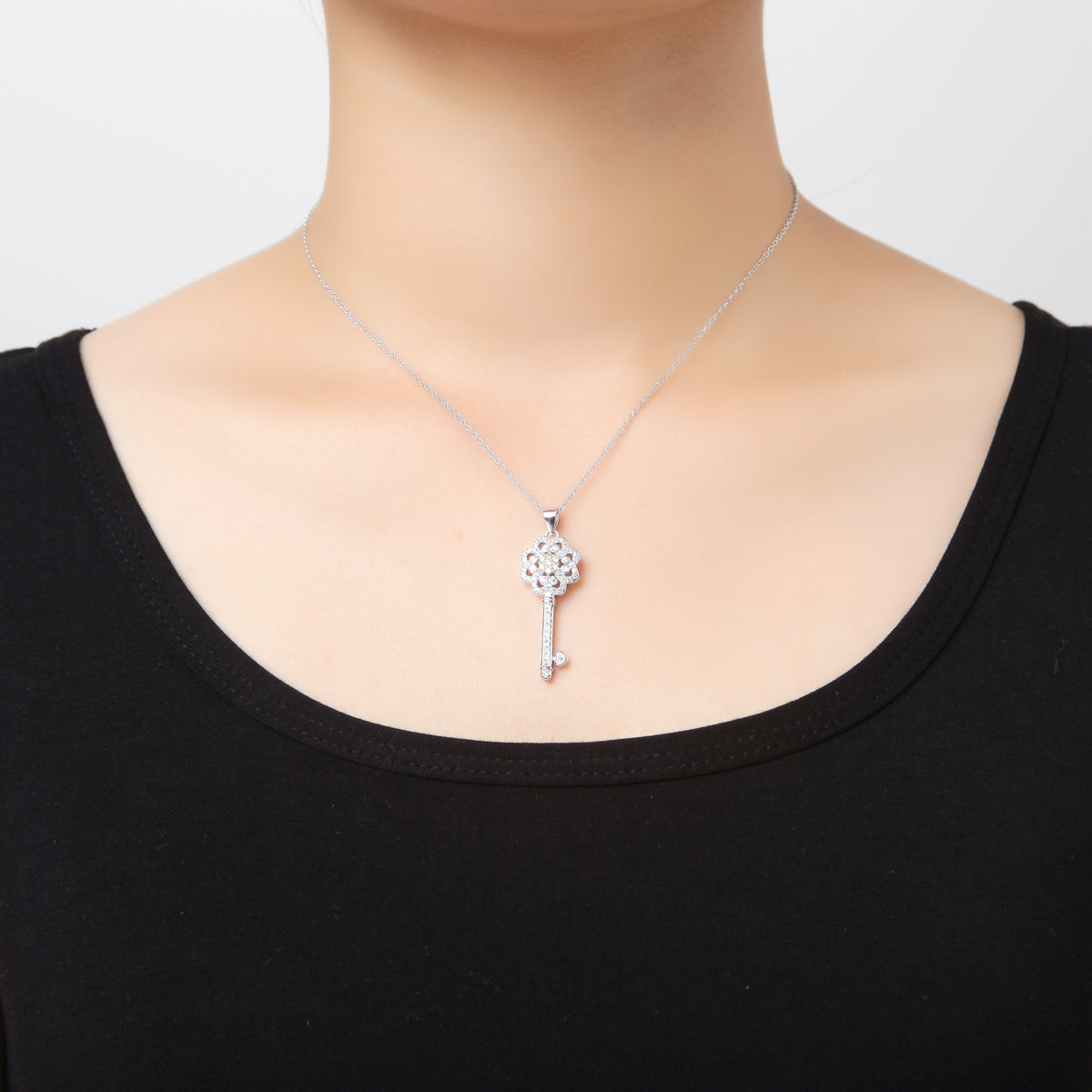 Key Round Necklaces