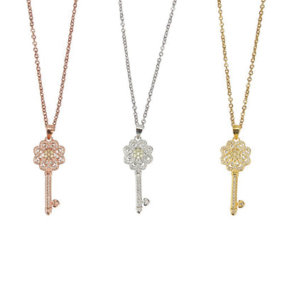 Key Round Necklaces