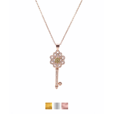 Key Round Necklaces