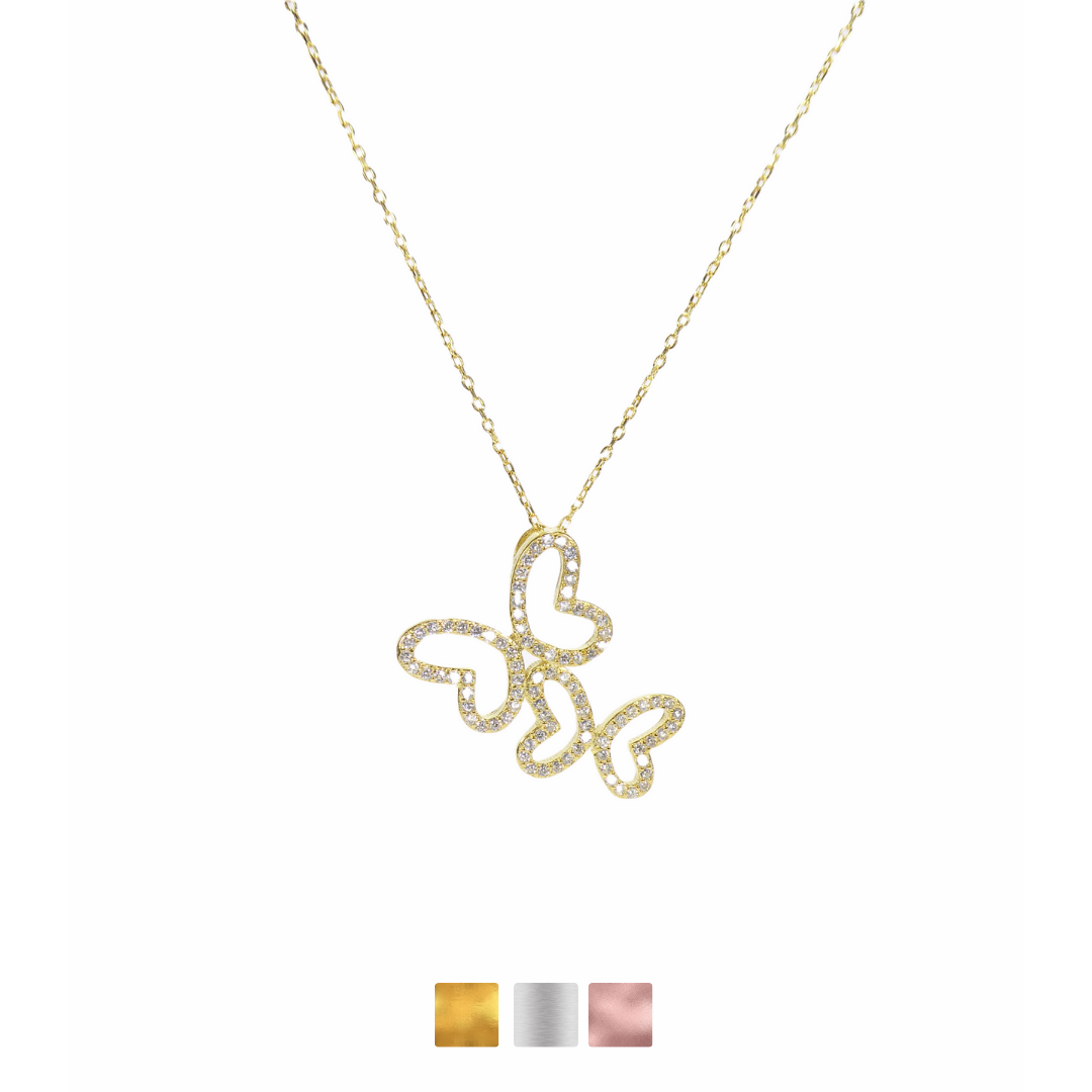 Double Butterfly Necklaces