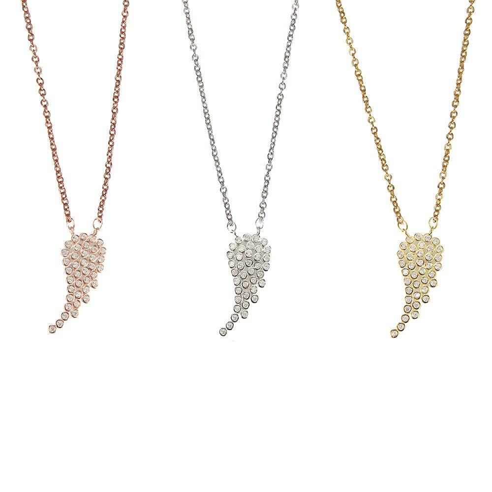Wing Cz Necklaces