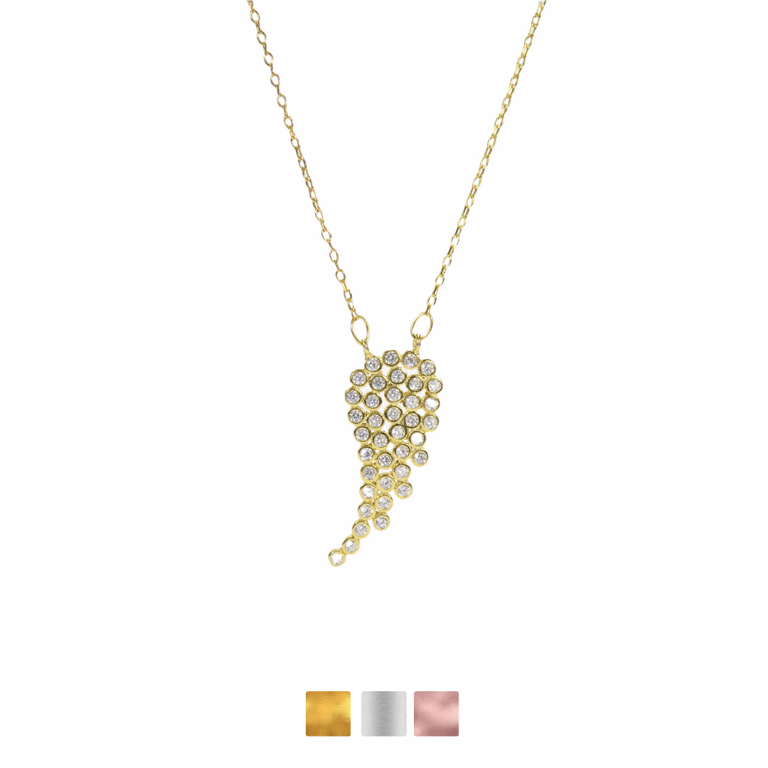 Wing Cz Necklaces