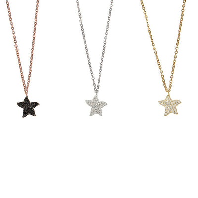 Sea Star Cz Necklaces