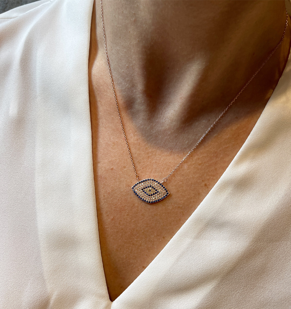 Large Evil Eye Necklaces