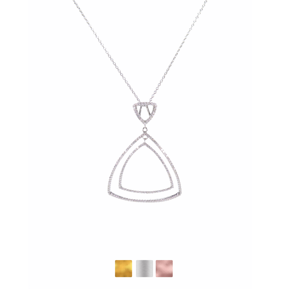 Double Triangle Necklaces