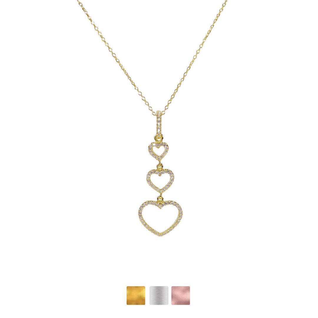 Triple Heart Necklaces