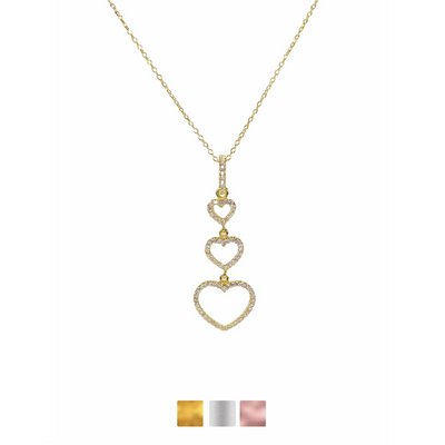 Triple Heart Necklaces