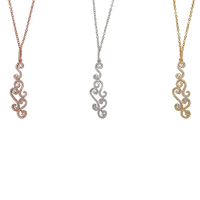 Large Ivy Cz Necklaces