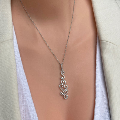 Large Ivy Cz Necklaces