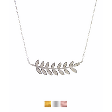 Large Leaf Cz Necklaces