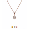 Drop Solitaire Cz Necklaces