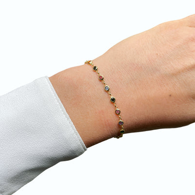 Colourful CZ Stones Bracelets