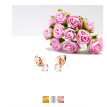 Xs Clear Dot Stud Earrings