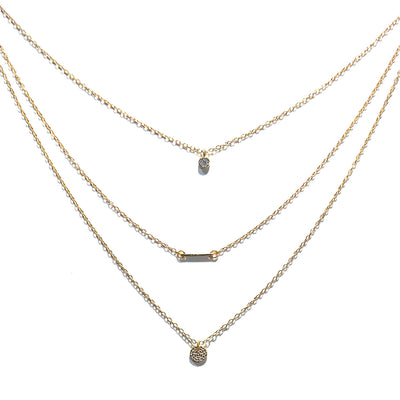 Three Lane Geometric Necklaces