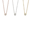 Solitaire Cz Necklaces