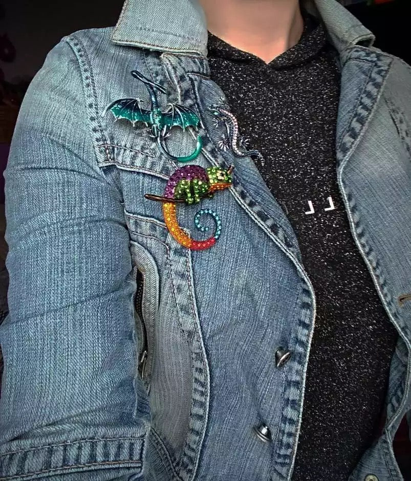 Iguana Lizard Brooch / Pin