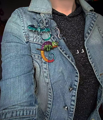 Iguana Lizard Brooch / Pin