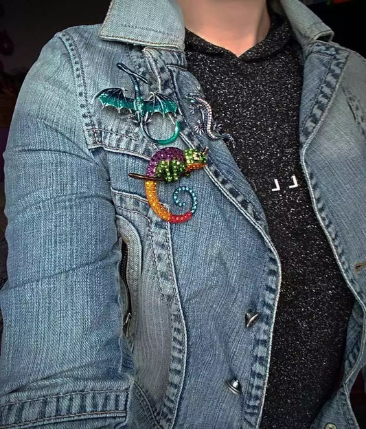 Iguana Lizard Brooch / Pin