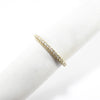 British Vintage Diamond Half Eternity Ring , 9K Solid Yellow Gold ( UK O - US 7 - EU 55 )