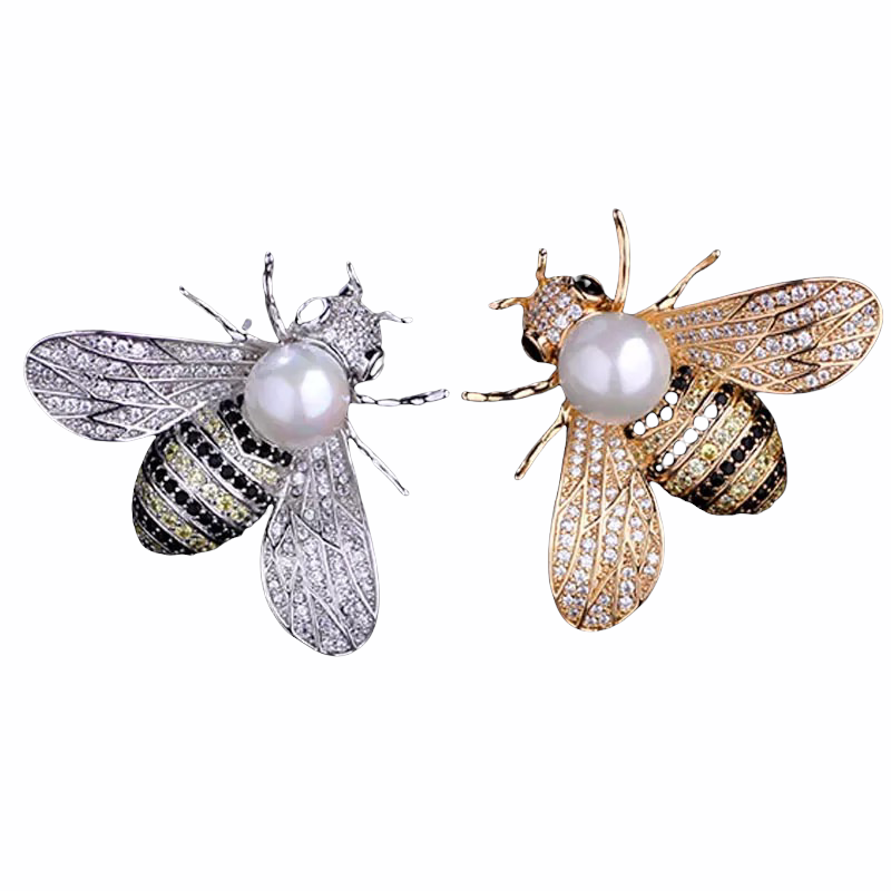 Bee Pearl Brooch / Pin