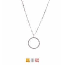 Rainbow Circle CZ Necklaces