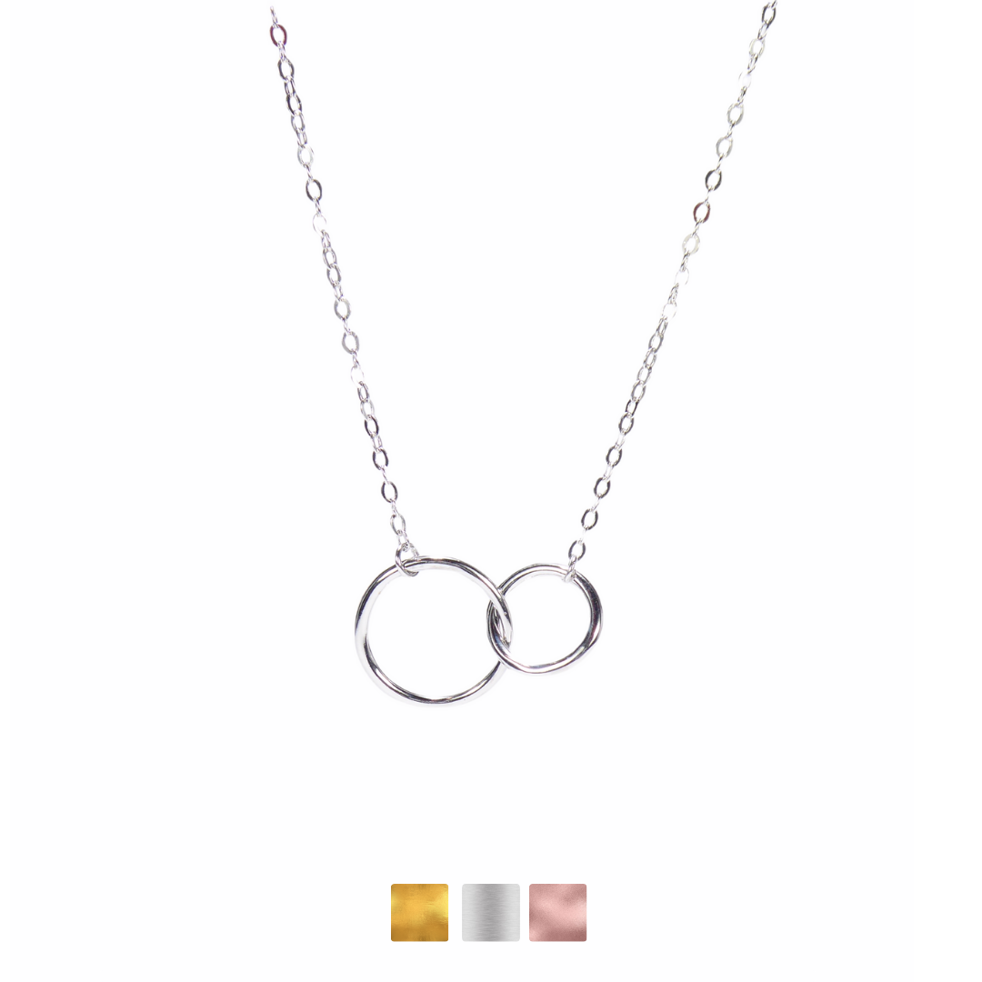 Double Eternity Circle Necklaces