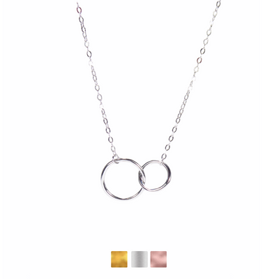 Double Eternity Circle Necklaces