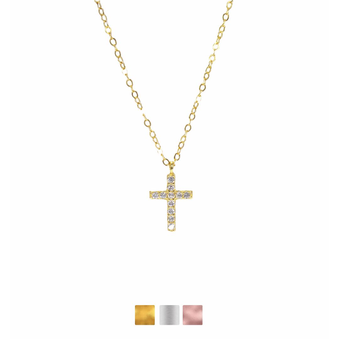 Cross Cz Necklaces