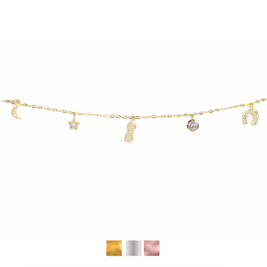 Multi Lucky Designs CZ Bracelets