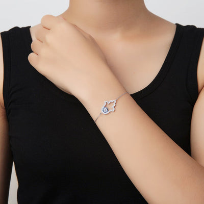 Hamsa Fatima Hand Evil Lucky Evil Eye Bracelet