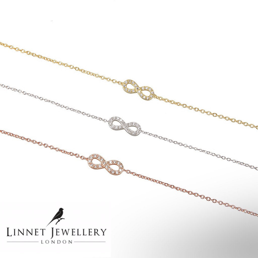 Small Infinity Bracelet Cz