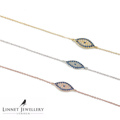 Evil Eye Bracelet Cz