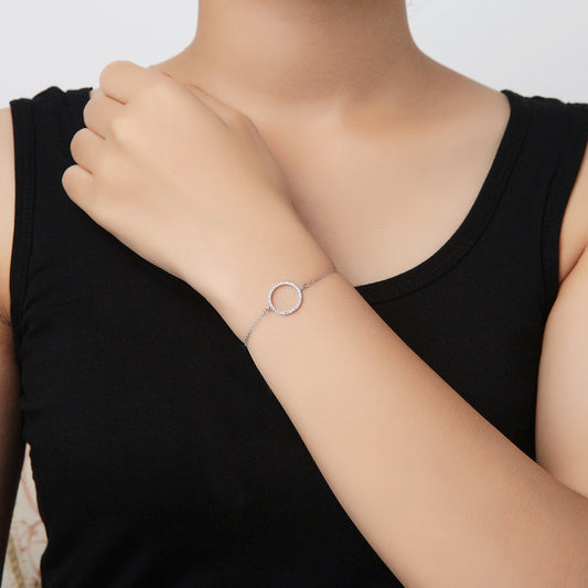 Plain Small Eternity Circle Bracelet