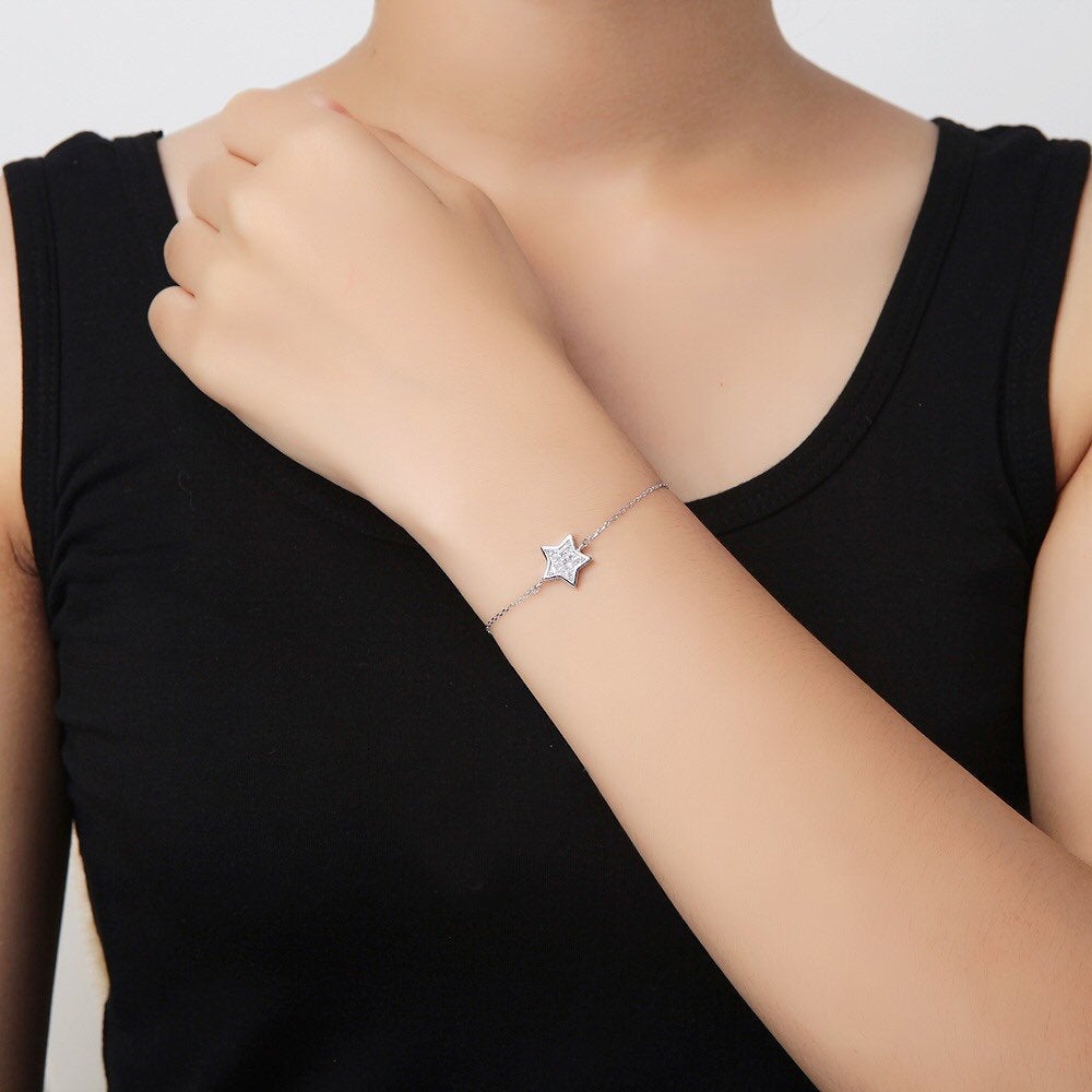 Star Bracelet Cz