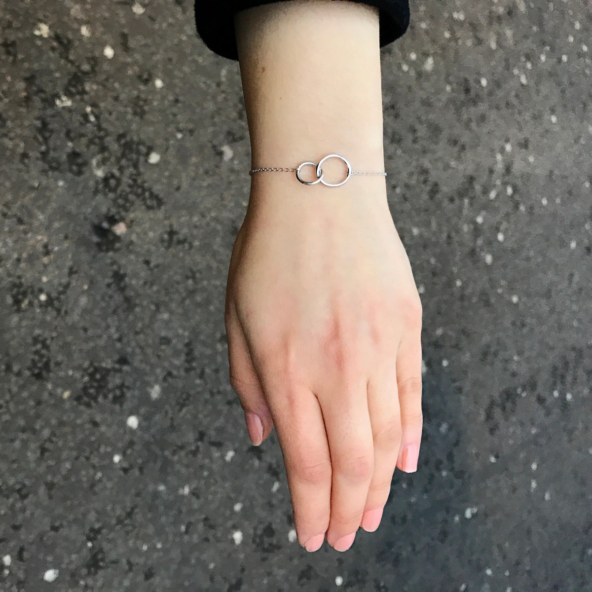 Plain Double Eternity Circle Bracelet