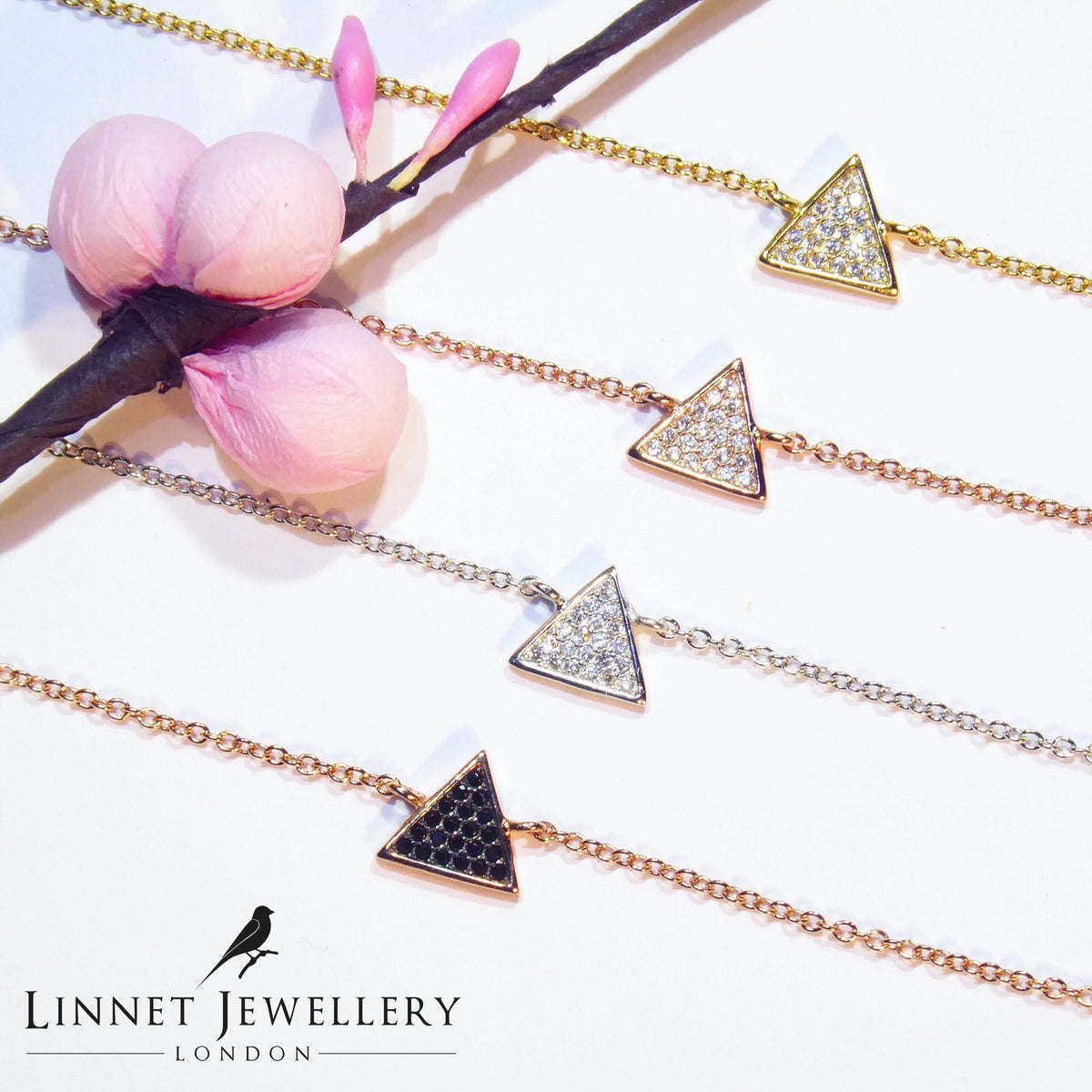 Triangle Bracelet Cz