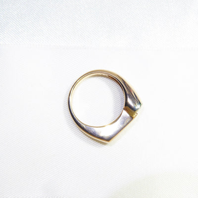 Vintage Rare Russian Diamond Ring , 14K Solid Rose Gold ( UK M / US 6 )