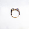 Vintage Rare Russian Diamond Ring , 14K Solid Rose Gold ( UK M / US 6 )