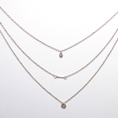 Three Lane Geometric Necklaces