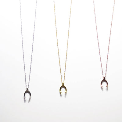 Plain Wishbone Necklaces