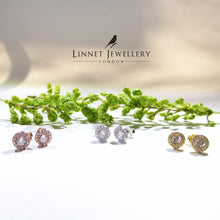 Small Lux Single Stone Stud Earrings