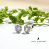 Small Lux Single Stone Stud Earrings