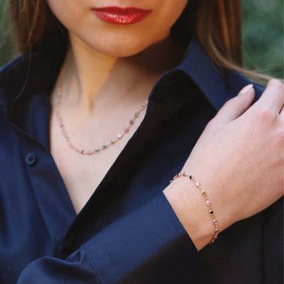Colourful CZ Stones Bracelets